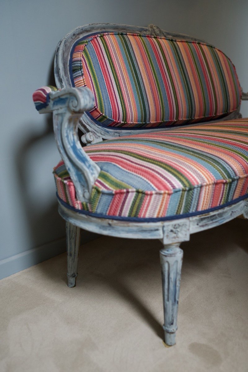 Gentle Grey No. 3 & Stripe Upholstery