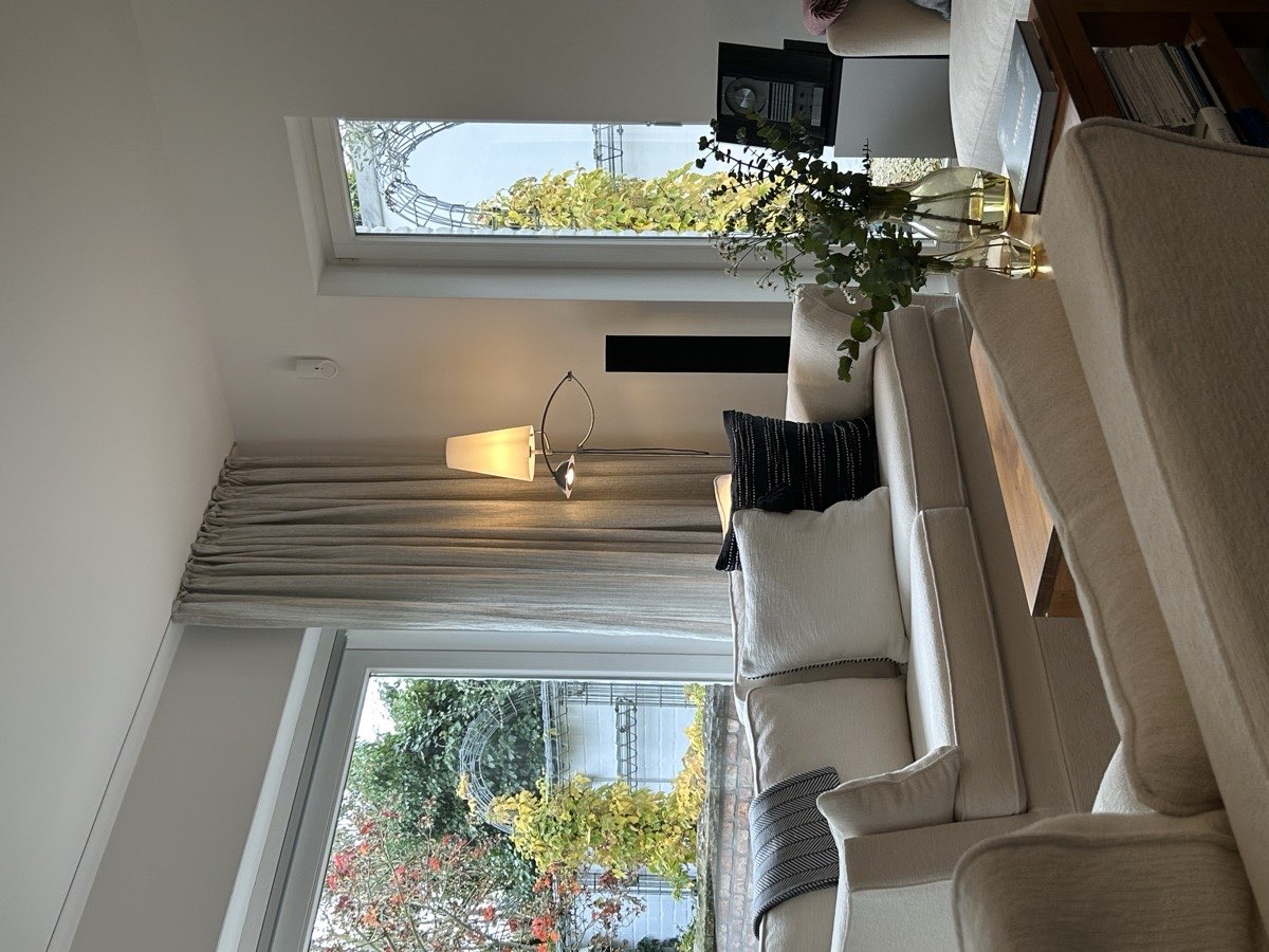 Floor-to-Ceiling Linen Curtains