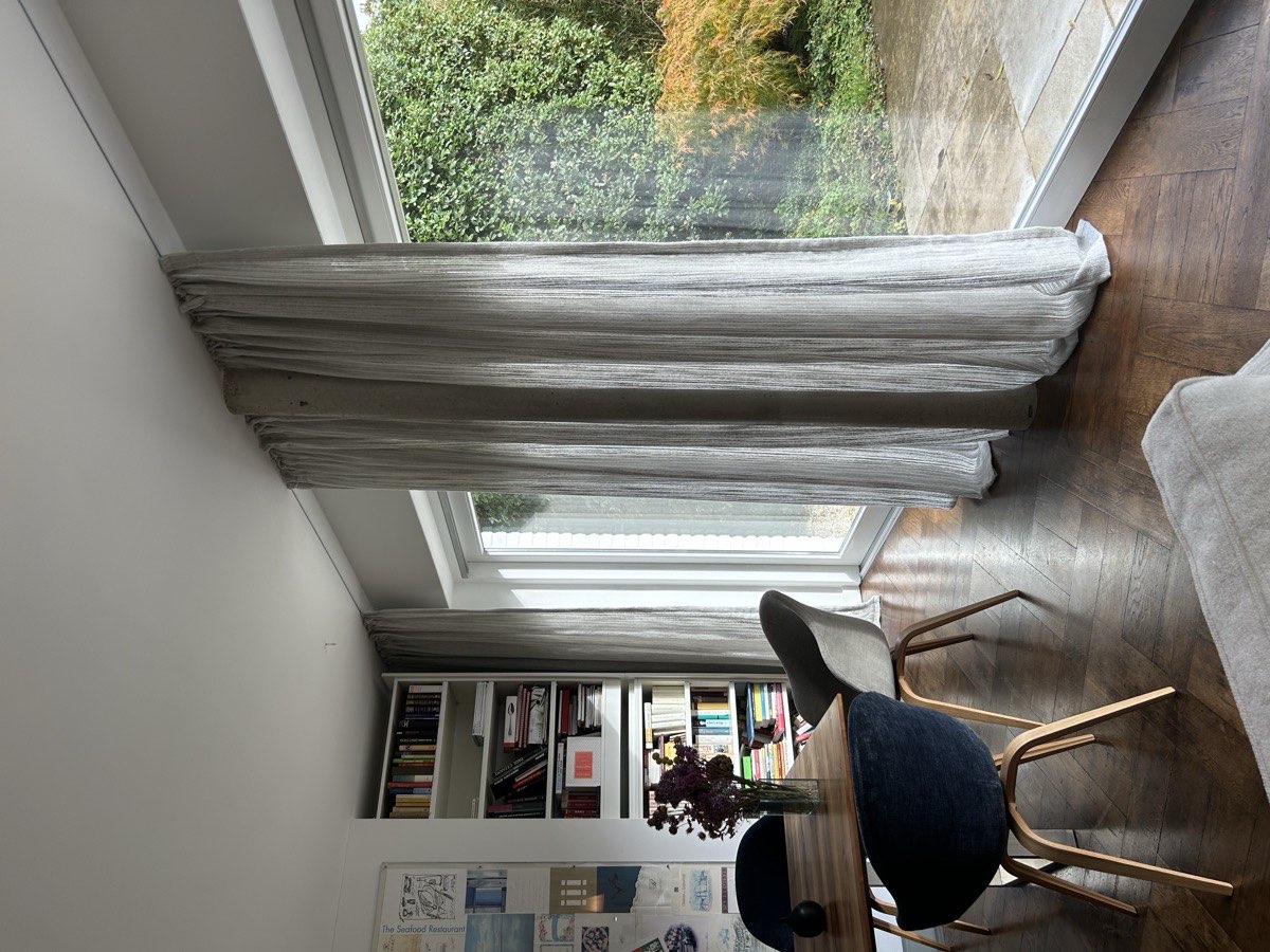 Gathered Linen Drapes