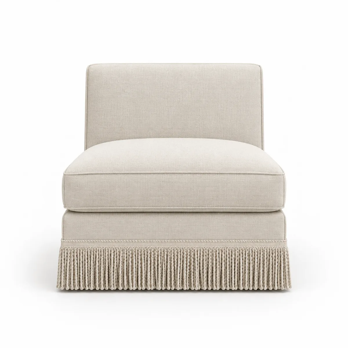 Biarritz Lounge Chair with Fringe Detailing
